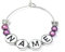 Libby's Market Place Personalised Name Wine Glass Charm with Butterflies on a Gift Card