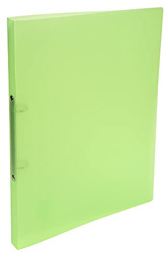 Exacompta 54163E Ringbuch (aus PP mit 2 Ringen, 15 mm Rücken, Chromaline, für Format DIN A4) 5er Pack, grün