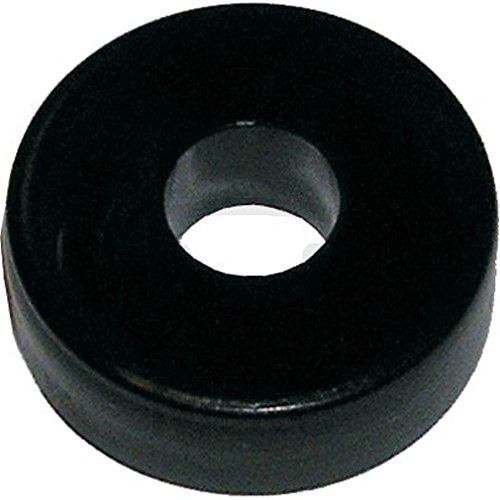 Dresselhaus Nummernschild-Abstandsscheiben für Nummernschildschrauben, Kunststoff, 6 x 18 mm, 100 Stück, schwarz