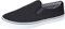 Mens Slip on Canvas Summer Shoes (10, Black)