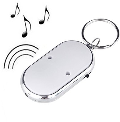 Anself LED Key Finder Locator Find Lost Keys Chain Keychain Whistle Sound Control