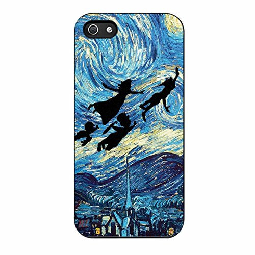 The starry night peter pan For Iphone 5 5s Case