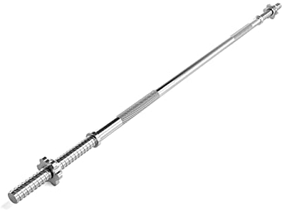 ScSPORTS® Langhantelstange - 120/140/160/180 cm, 30mm, bis 120kg, Stahl, Chrom, Stern-/Federverschluss - Langhantel, Hantelstange, Langhantel-Stange, Bankdrücken (Sternverschluss (160 cm))