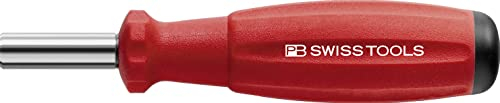PB Swiss Tools Schraubendreher Bithalter PB 8451.10-30 | 100% Swiss Made | Schraubendreher mit magnetischer Edelstahl-Bitaufnahme für C 6,3 und E 6,3 (1/4) Precision Bits, Klingenlänge 32 mm