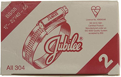 Best Price Square HOSE CLIP, 304 S/S 40-55MM PK10 2SS By JUBILEE