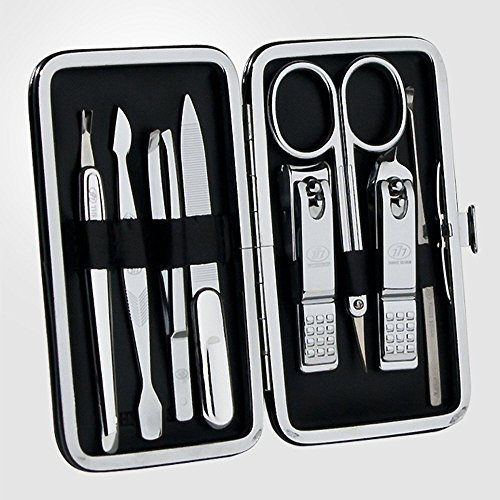 777 Three Seven, TS-377V (Silver),Travel Manicure Pedicure Grooming Kit Set, Personal Nail care, Stainless steel - Made in Korea by 777 Three Seven