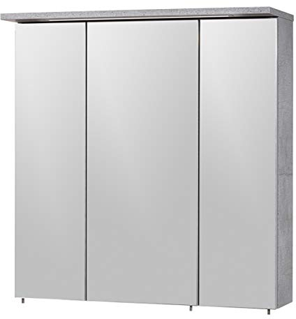 Schildmeyer Spiegelschrank 128522, steingrau, 70,5 x 16 x 72,5 cm
