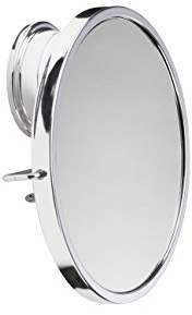 Croydex Chrome Plated Mild Steel Rust Free Stick-n-Lock Plus Swivel Anti-Fog Mirror, Silver