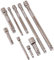 Dapetz ® 9pc 1/4 3/8 1/2 Inch Drive Socket Wobble Bar Extension Set Garage Workshop with Spring Ball Socket Retention and Knurled Non Slip Finger Grips on Shafts