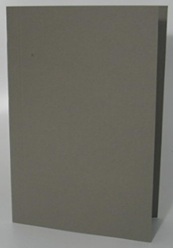 Exacompta - Ref FS315-GRYZ - Guildhall - Square Cut Folder, 35 x 24.2cm, 315gsm Premium Heavyweight Manilla, Holds A4 & Foolscap Documents, Blue Angel Certified - Grey, Pack of 100