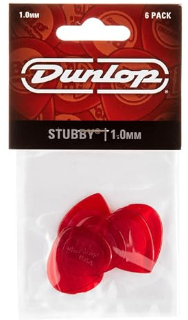 Dunlop Plectren Stubby 1 (6 Stück)