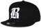 Cappello da baseball, chiusura posteriore regolabile, motivo 3D: B gotica in rilievo, da hip-hop multicolore B Black White Regular