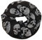 thb Richter Schal Tuch Totenkopf Schlauchschal Rundschal Loopschal Halstuch scarf Loop Skull (Loopschal-schwarz)