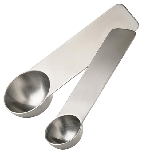 Zone Denmark Singles Messlöffel Set 12 x 3,6 cm 15/5 ml 2 Stck. Stahl
