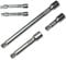 3 x Kipp-Verlängerungen Satz Kippvierkantantrieb, 1/2-Antrieb (75 + 125 + 250 mm) Stecknüsse für Knarren, Ratschen, Drehmomentschlüsseln, Gleitgriffe und Knebel (Chrom-Vanadium-Stahl)