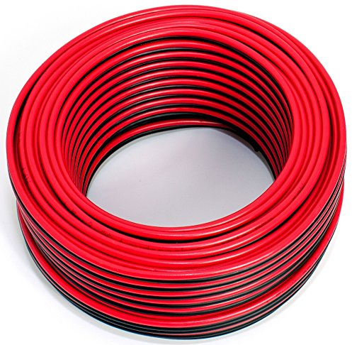 SeKi Cable para altavoz, 2 unidades, 1,50 mm², 25 m, color rojo y negro