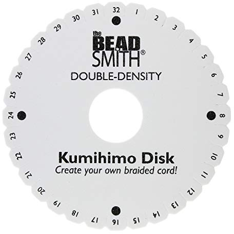 The Beadsmith Disco rotondo Kumihimo, diametro 15,2 cm, spessore 0,75 (20 mm) schiuma a doppia densità, strumenti per gioielli per intrecciare, 1 disco