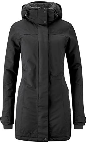Maier Sports Lisa 2.1, Damen Outdoorjacke, Wasserdichter Outdoor-Mantel mit vielen Features, mTEX Wetterschutz und mTHERM für hohen Wärmerückhalt, PFC-frei, Schwarz, 38