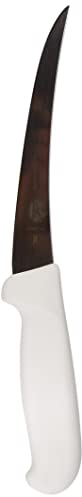 Victorinox, coltello disossatore Fibrox con lama stretta e ricurva in acciaio inox, antiscivolo, bianco