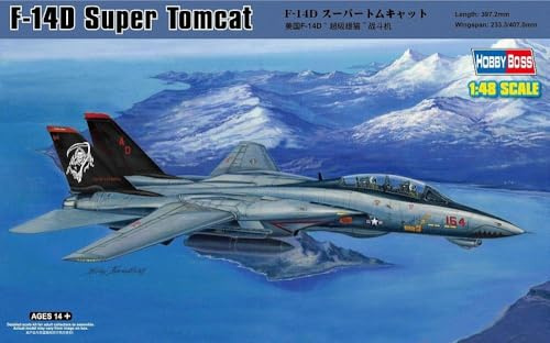 Hobby Boss 80368 Modellbausatz F-14D Super Tomcat, Rot