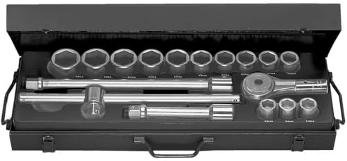 FACOM K.415E Long-Reach Metric-Size 6-Point Socket Set, 3/4 Size, 120 mm x 260 mm x 685 mm