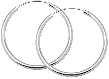 Soul-Cats Creolen aus 925 echt sterling Silber, Durchmesser: 25 mm