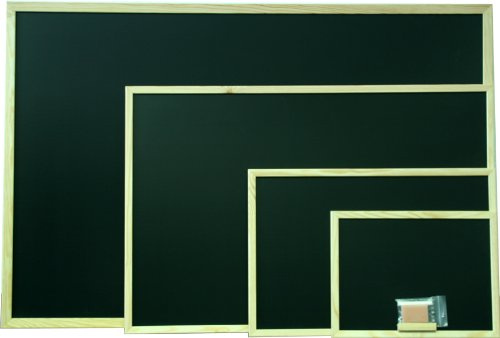 Magnet-Kreidetafel Schultafel 40x60cm schwarz mit Holzrahmen
