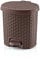 HOBBY LIFE 3 Litre Plastic No 0 Rattan Pedal Dustbin