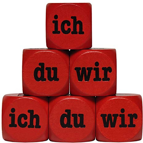 toys-for-all Ich Du Wir Würfel aus Holz, Holzwürfel 30 mm - 1 Stück