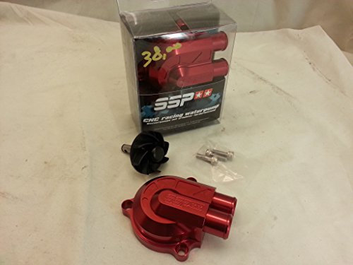 Wasserpumpe Stage6 CNC Racing Type +40% Förderleistung Minarelli LC Rot eloxiert