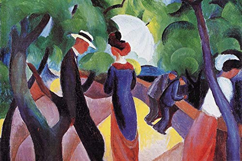 1art1 August Macke Poster Promenade, 1913 Kunstdruck Bild 180x120 cm