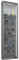 VCM 911776 Vitrine Wandvitrine Sammelvitrine Glasvitrine Wand Regal Schrank Hängevitrine ohne Beleuchtung,Silber Stano Maxi Maxi, 115x115x33 cm