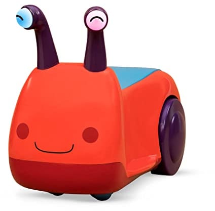 B. toys – Ride – On Snail Toy with Lights & Sounds – Buggly – Wuggly Ride – On – Fun Animal Friend with Seat & Storage – Perfect for Toddlers – 12+ months
