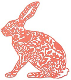 Sizzix Thinlits Stanze - Wildkaninchen von Georgia Low, Steel, silver, 29 x 14 x 0.1 cm, 661689