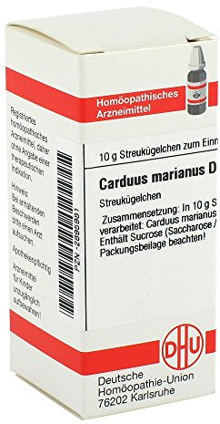 DHU Carduus marianus D2 Streukügelchen, 10 g Globuli