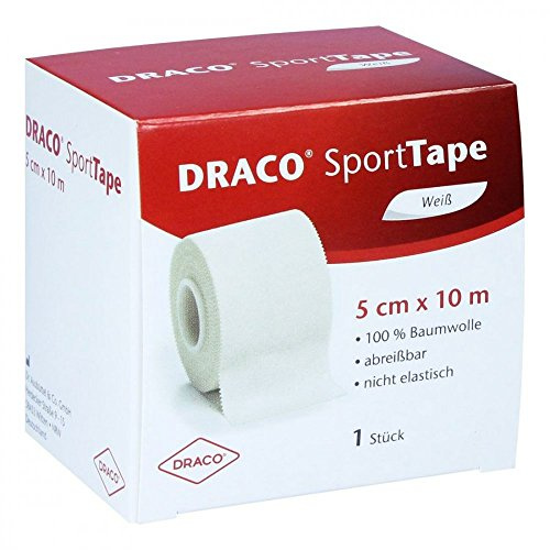 DRACOTAPEVERBAND 5 cmx10 m weiß 1 St