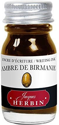 Herbin Bottled Fountain Pen Ink, 10ml - Burnt Amber