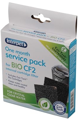 Interpet 1 Month Service Pack for the Interpet Internal Cartridge Filter CF 2 (1 x Front Coir Tech , 1 x Back Coir Tech )