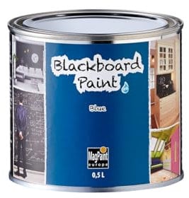 MagPaint Blackboard Paint - Variety of Colours and Sizes - Chalkboard Paint - Premium Water Based - Suitable for Workplaces, Kitchens, Classrooms and Children's Bedrooms (Blue)