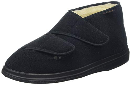 Fischer Unisex-Erwachsene Ortho, Flache Hausschuhe, Schwarz (schwarz 222), 38 EU, 38 eu x-weit