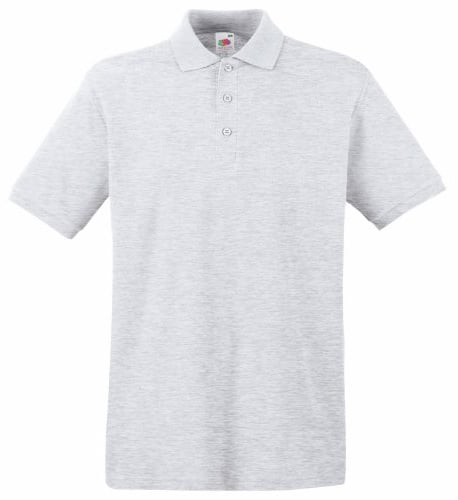 Fruit of the Loom Men's Polo Shirt - Grey - L