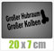 Dinger-Design Aufkleber GROßER HUBRAUM GROßER KOLBEN Sticker JDM OEM Tuning Decal Stickerbomb schwarz