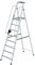 Aluminium-Stehleiter 8 Stufen Arbeitshöhe bis ca. 3,90 m