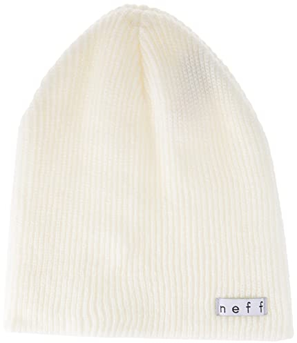 Neff Unisex Neff Daily Beanie Hat White One Size, White, One Size UK