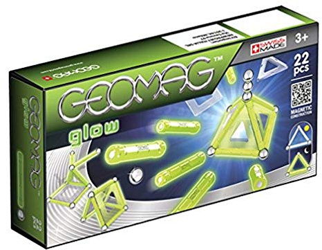 GEOMAG Glow 22 teile Magnetisches spielzeug für Kinder, Geschenk für Jungen und Mädchen im Alter von 5 6 7 8 9 10 11 12 13 Jahren, magnetische Konstruktionen, Kinderspielzeug