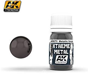 AK Interactive - 30ml Extreme Metal Paints - Smoke Metallic