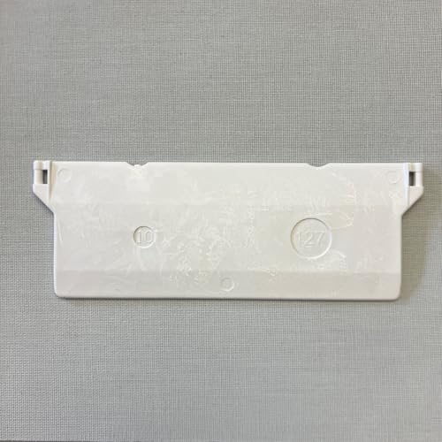 cg-sonnenschutz 40 Stück Beschwerungsplatten Breite 127 mm Gewichte für Vertikaljalousie Lamellen Vorhang Vorhang-Lamellen 127 mm weiß aus Kunststoff