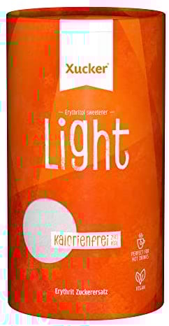 Xucker Light Erythrit 1kg Dose - kalorienfreier Kristallzucker Ersatz als Vegane & zahnfreundliche Zucker Alternative I zuckerfrei 0 kcal 100% sweet