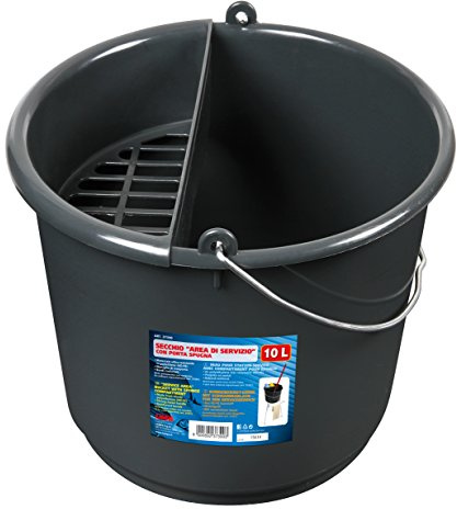 LAMPA 37390 Wascheimer 10L Metall HDPE (Hart-Polyethylen) | Material HD-PE, Transportgriff, verstärkte Ränder, OEM 37390