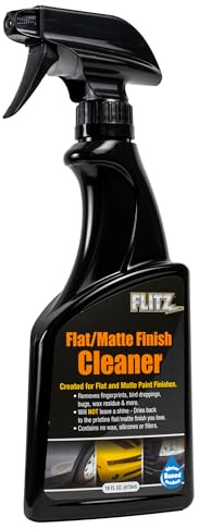 FLITZ Flat Matte Finish Cleaner, Matte Spray Paint Wrap For Cars - Removes Dust and Oily Residue - Safe For All Paints - Made in the USA - 16 oz. Spray Bottle